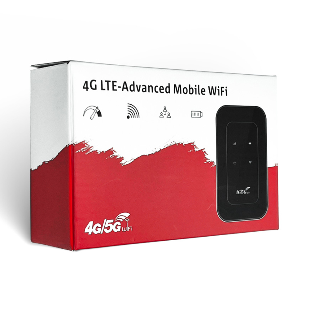 High Speed 4G LTE Mobile WiFi Hotspot with SIM Card Slot Wireless 4G LTE Modem Router for RV Travel Vacation Camping Remote Area