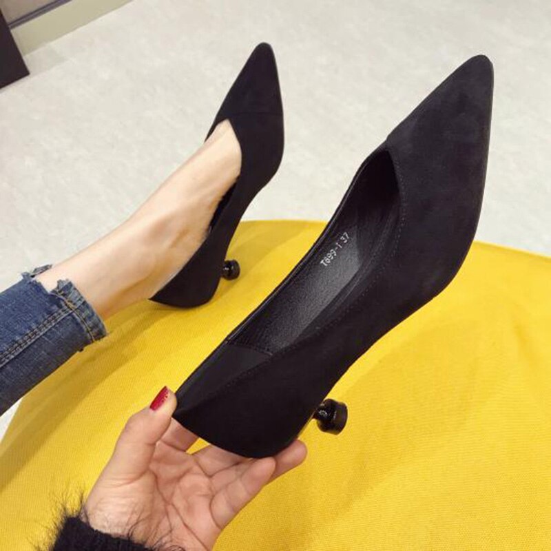Lente damesschoenen kantoor dames hoge hakken pointe schoenen dames pumps dames hakken schoenen lage hakken 3cm a735