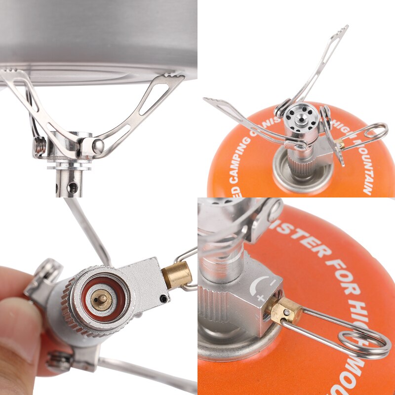 Tiartisan mIni rocket stove portable Installation camping stove burner stainless steel foldable gas stove