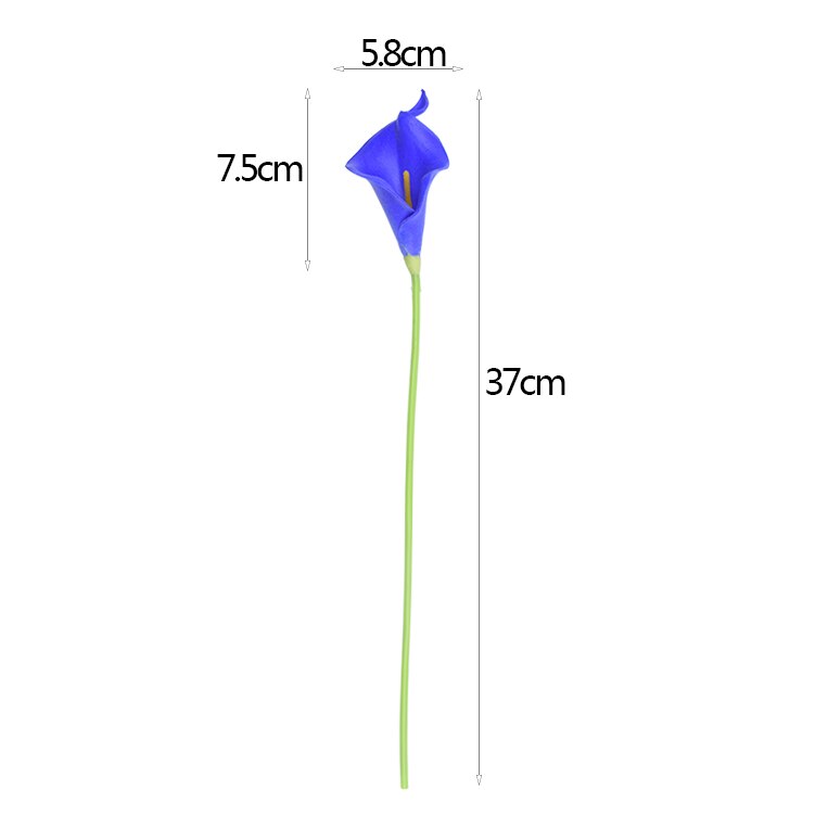 10 stk pu calla lily real touch kunstige blomster til bryllup dekoration håndlavet diy brude buket blomster kunstig dekoration