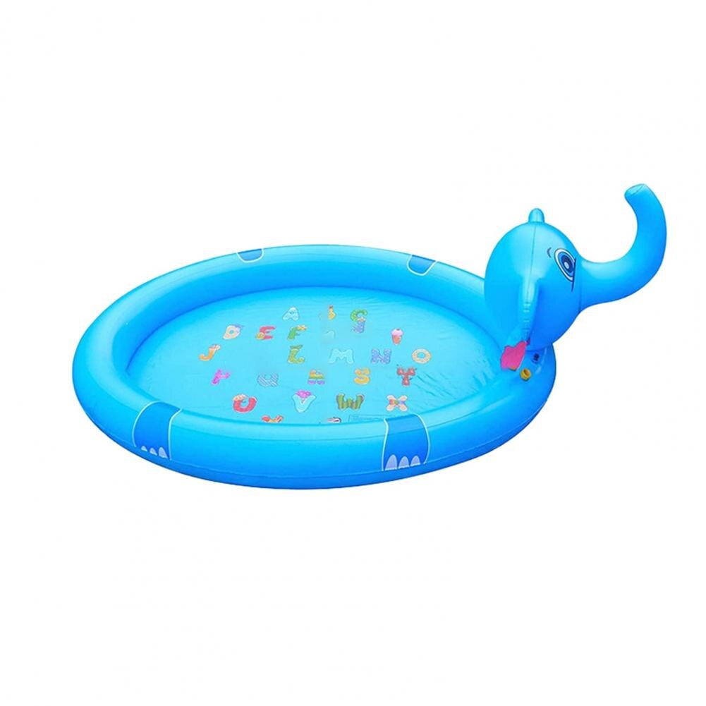 Opblaasbaar Zwembad Olifant Vorm Herbruikbare Sprinkler Pad Play Cooling Mat Zwembad Outdoor Opblaasbare Waternevel Pad Mat Speelgoed: Default Title