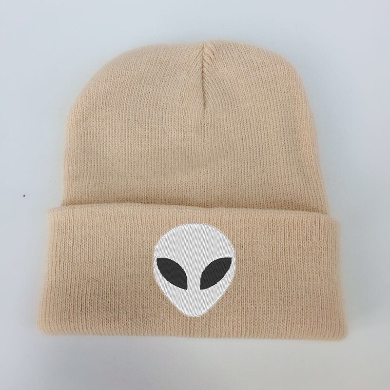 Alien kostuum baby hoed fotografie rekwisiet hoed cartoon pet gopro superheld schedel ufo hoed voor jongens en meisjes winter accessoire: Khaki