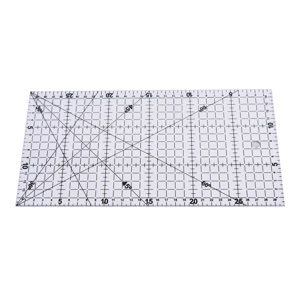 30X15cm Thick Cloth Patchwork Sewing DIY Tool Ruler Transparent Quilting Sewing Patchwork Foot Aligned Ruler