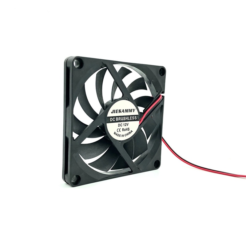 JIESAMMY 80mm CPU heatsink cooling fan 8010 5V USB 12V 24V Silent 18dBA Sleeve/BALL bearing 8cm pc fan 80x80x10mm