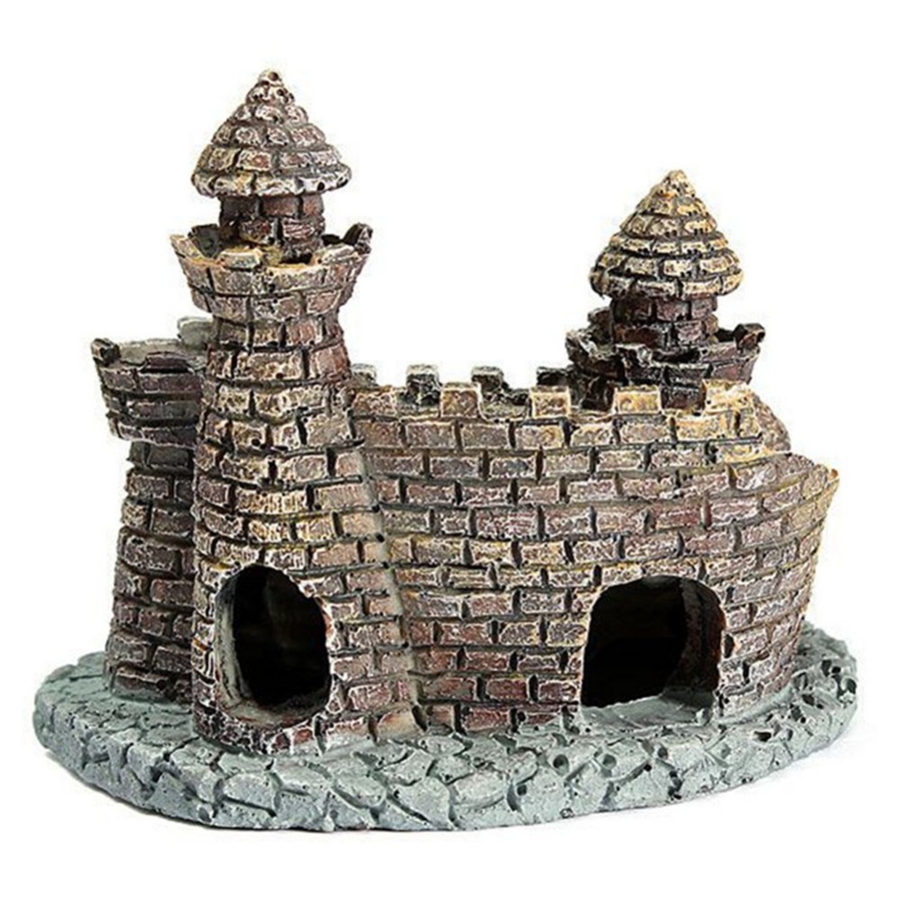 1 STKS Kunstmatige Huis Hars kasteel Aquarium Landschap Ornament Aquarium Decoraties voor het aquarium