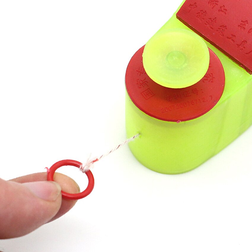 Hand Rolled Chalk Line Box with Locking Button, 6 Meters Chalk Line, Ink Fountain Chalk Line Scribe Carpenter Ink Marker