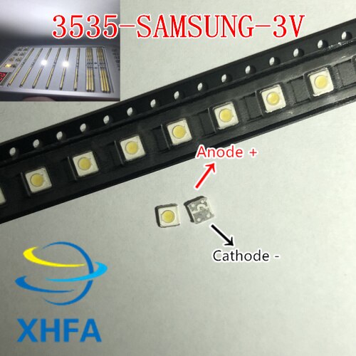 200PCS LED FOR SAMSUNG High Power LED 3v 1W 3537 3535 100LM Cool white SPBWH1332S1BVC1BIB Backlight for TV Application