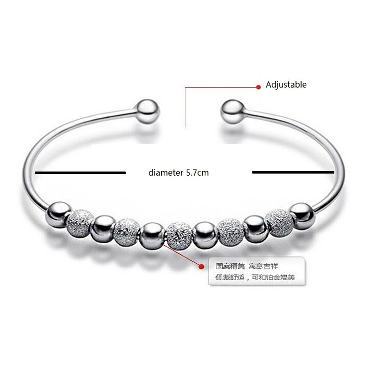 Ladies Charm Bangles Bracelets On Hand Adjustable Bijoux Cuff Bracelet For Women Brazaletes Pulseras Mujer