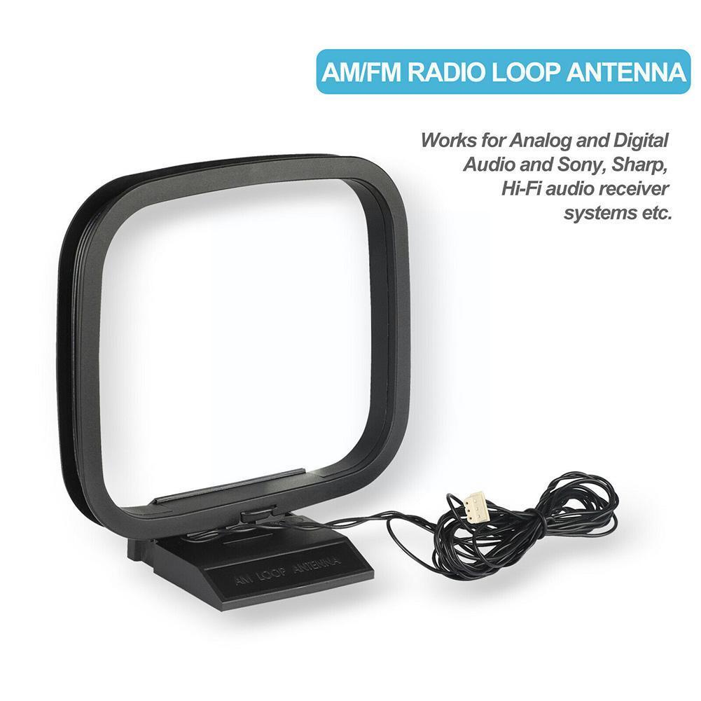 Mini Am/Fm Radio Loop Antenne Radio Signaal Ontvangende Systeem Audio Antenne Ontvanger Connector Voor Sony Geschikt Hi-Fi Sharp f4D0