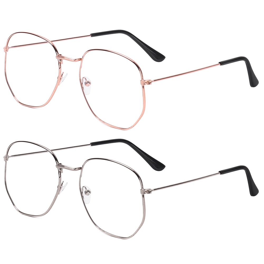 Metalen vintage ronde bril oversized brilmontuur optische oogzorg brillen draagbare brilaccessoires