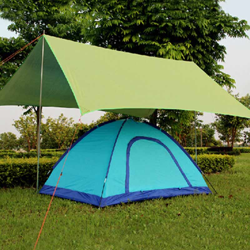 Tent Tarp Luifel Zonnescherm Regen Onderdak Strand Camping Picknick Pad Vochtbestendige Mat Hogard