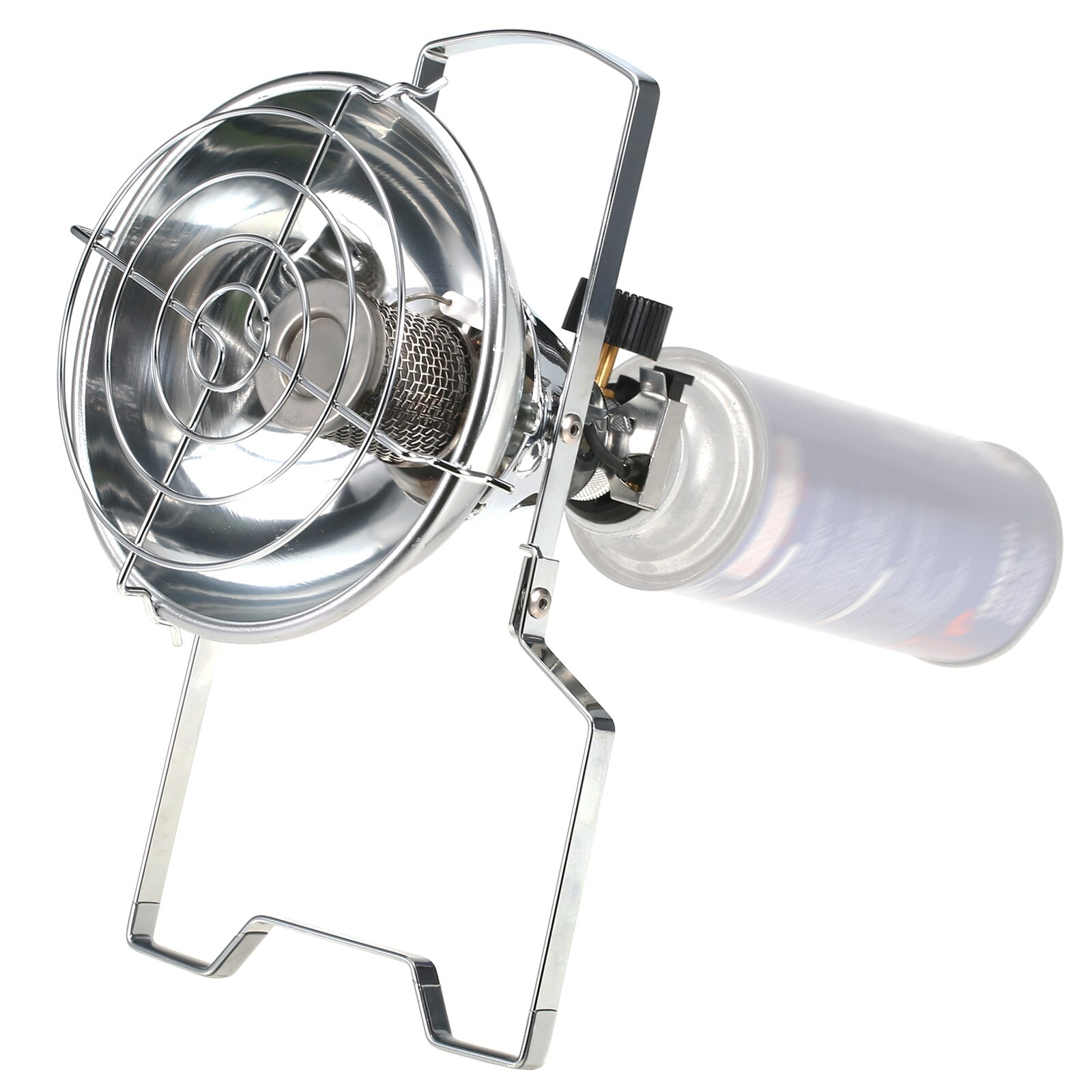 1000W Outdoor Portable Piezo Ignition Gas Heater Warmer Heating Stove for Long Gas Tank Camping Stove: Default Title