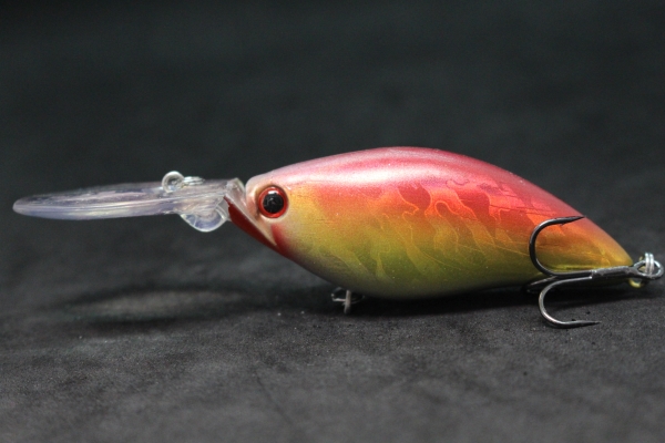 Wlure crankbait vislokmiddel 11cm 18.5g met reflectiefolie wobbler deep diver 4-5 meter strakke/snelle actie  c739: Lichte hennep