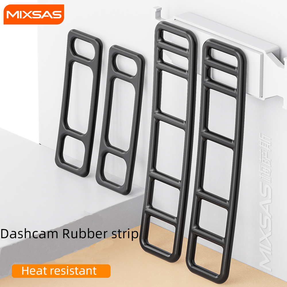 Mixsas siliconen elastische band voor auto-dashcam, 4 stuks, bevestigingsbandjes voor autospiegel, dvr, gps-camera, rubberen accessoires