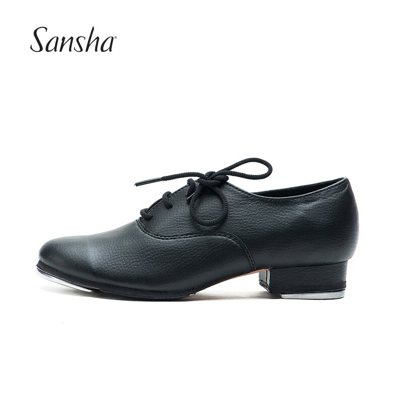 Sansha – chaussures de danse à talons bas pour garçons, en microfibre, à lacets, pour enfants, taille au pied, longueur TA291MF