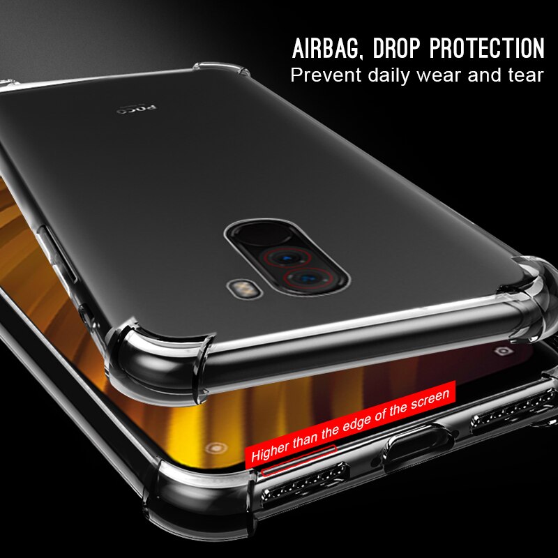 Freddo Antiurto Trasparente Custodia Morbida Per Xiaomi Mi 8 A2 Lite A1 Della Miscela 3 2S Mi6 6X 5X Gioco cover in Silicone Per Xiaomi Pocophone F1 Mi8 SE