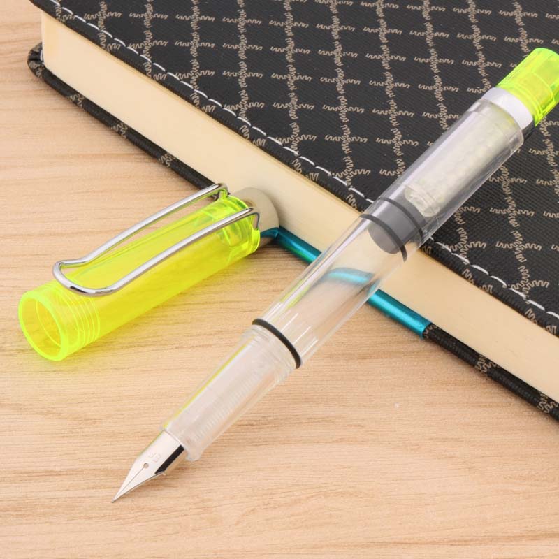 Lightweight Fountain Pen piston High capacity pen style School Student Office Stationery