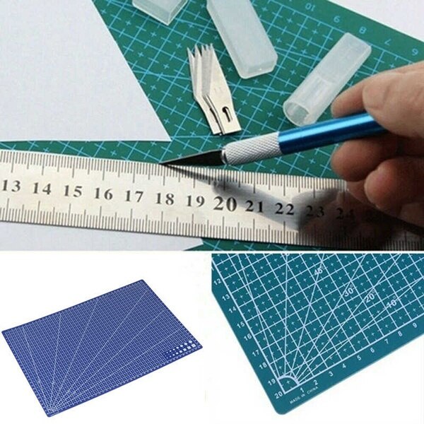 A3/A4/A5 Cutting Mat, Self Healing Sewing Mat, Double Sided Craft Mat Cutting Board for Fabric, Sewing and Crafting