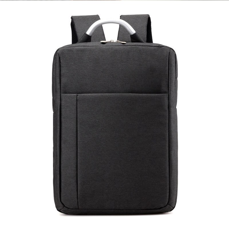 Mochila cuadrada sencilla para hombre, bolsa de tela Oxford para ordenador portátil de negocios, resistente al agua, de ocio, de , nueva: black