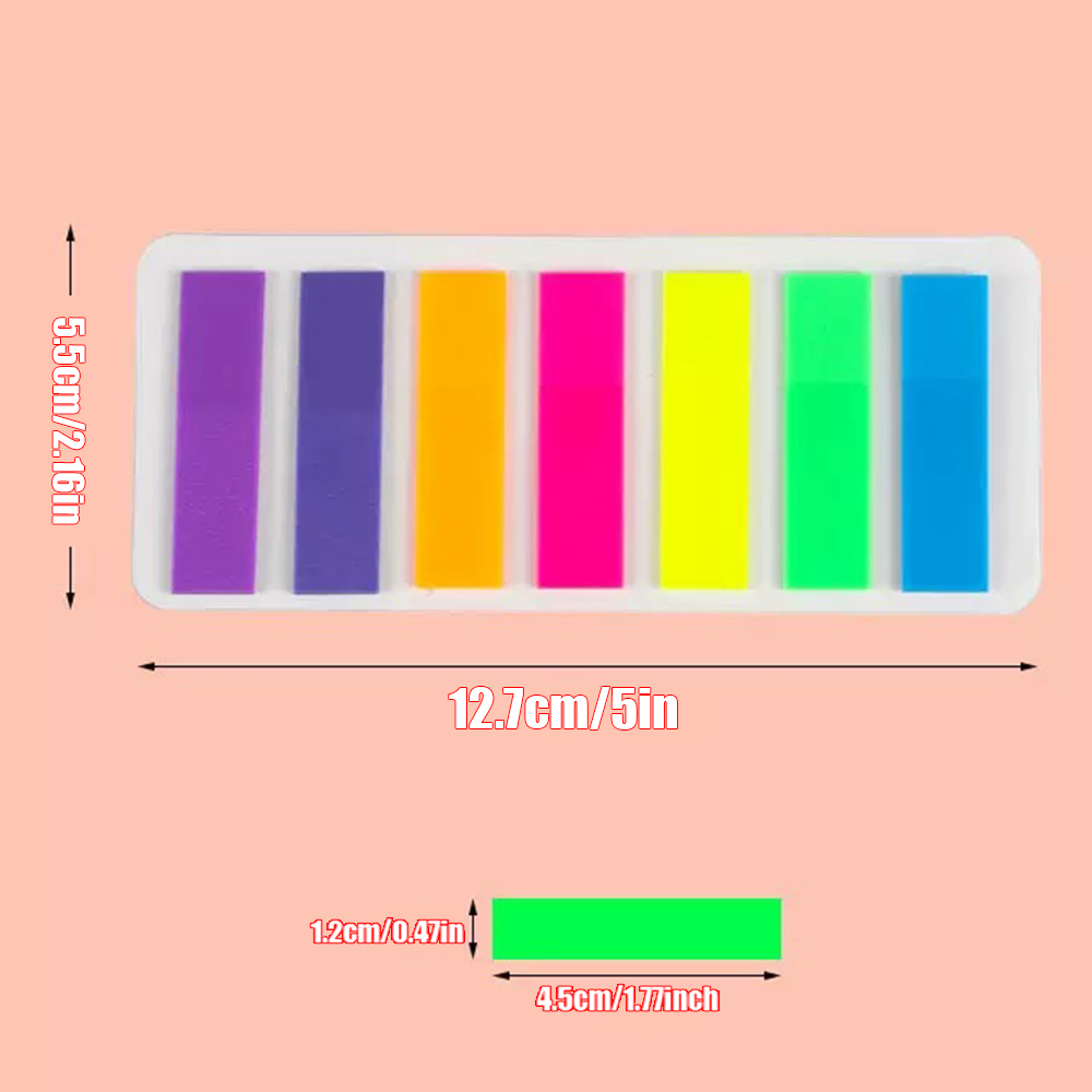 700 vellen waterdichte kleurenindexstickers indexstickers studentenleesmarkeringen kleurrijke transparante waterdichte plaknotities