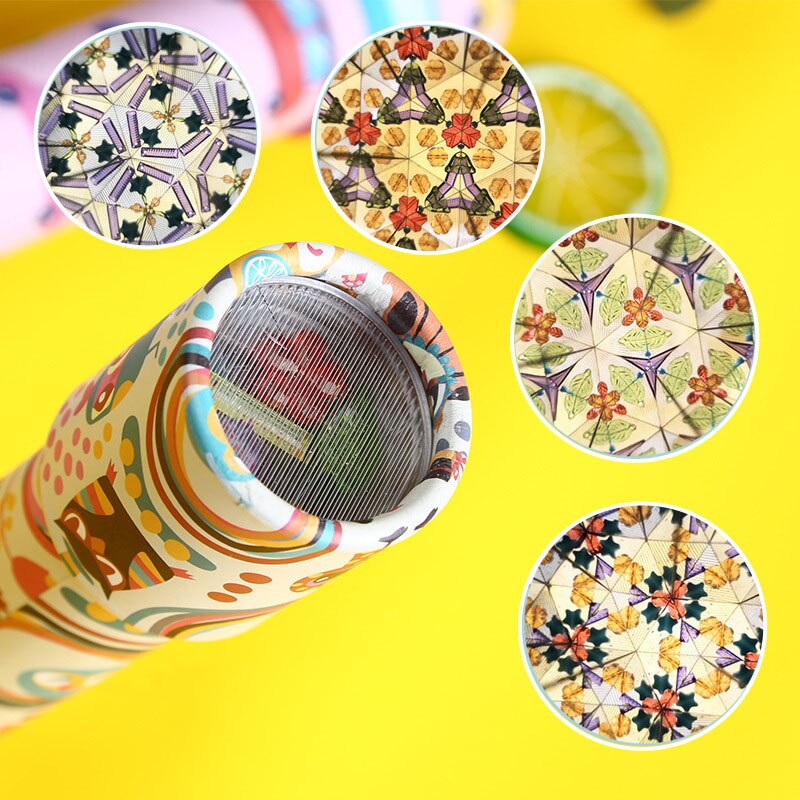 Cartoon 3D Kaleidoscope Imaginative Fancy Colorful World Magic Toddler Sensory Educational Toys For Children 20cm