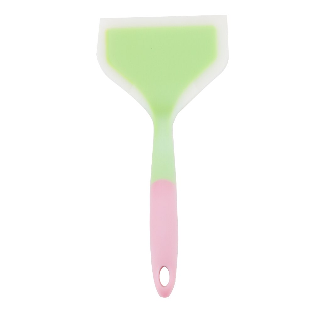 Espátula de silicone para cozinha, pá larga de silicone para pizza, utensílios de cozinha, com turbinas antiaderentes, resistente a altas temperaturas: Verde