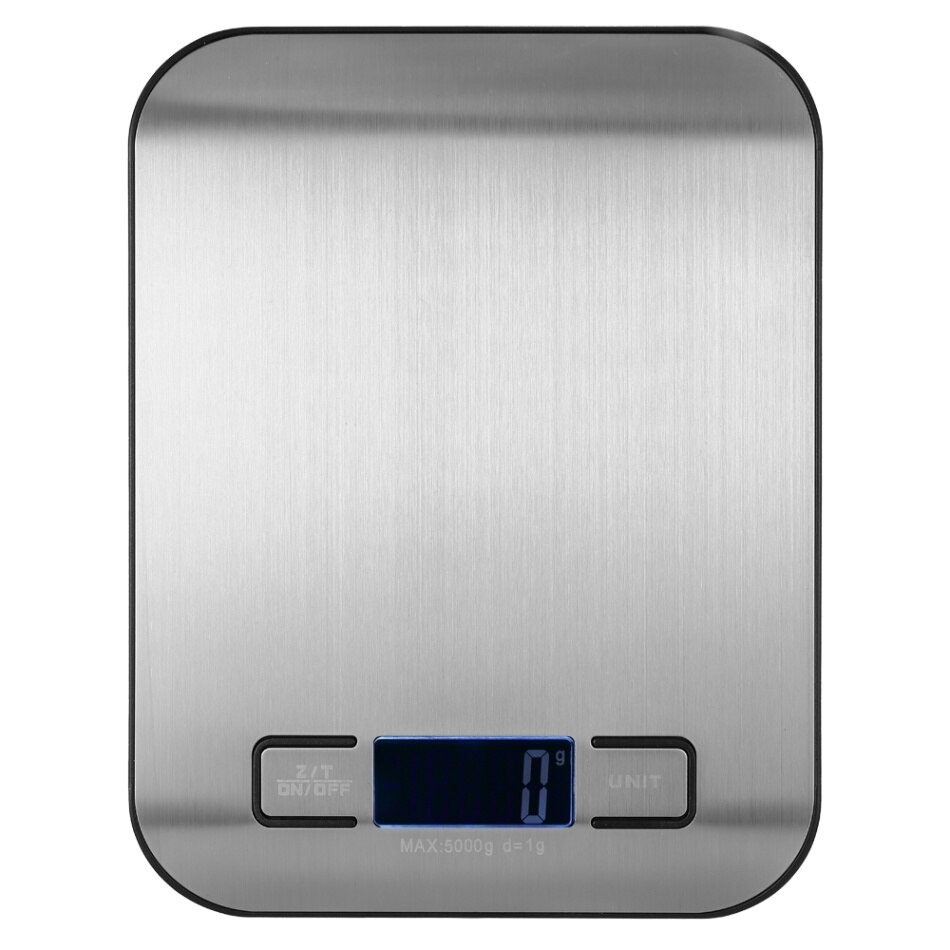 5kg/1g Digital Kitchen Scale Mini Electronic Kitchen Scale 10 Kg Stainless Steel Food Weighing Scale Measuring Tools: Black / 10Kg