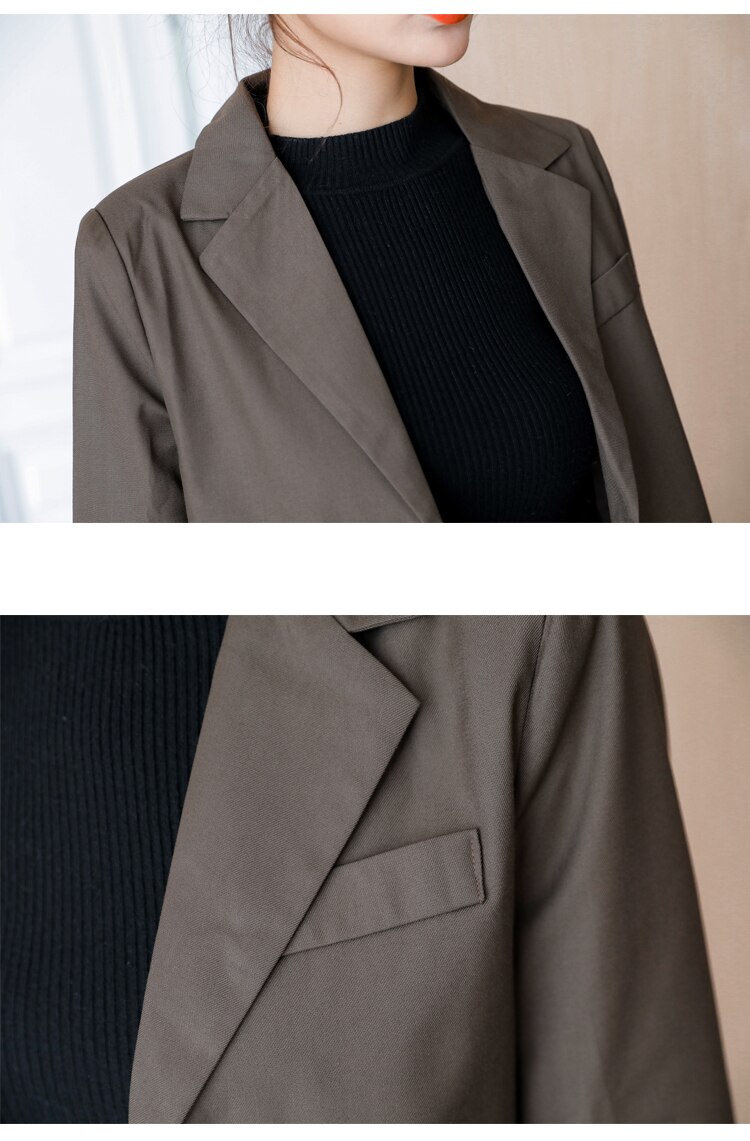 Koreanske kvinner plisséskjørt+blazer todelt dress business dame arbeidsskjørt kvinnedresser enkeltspent dress