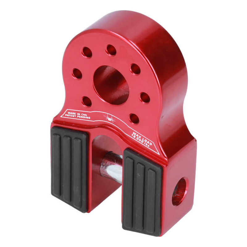 Flat Tow Hook Mount Wear Resistant Winch Shackle Connector 16000lb Loading Rustproof for Trucks for ATV for Pickup: Red