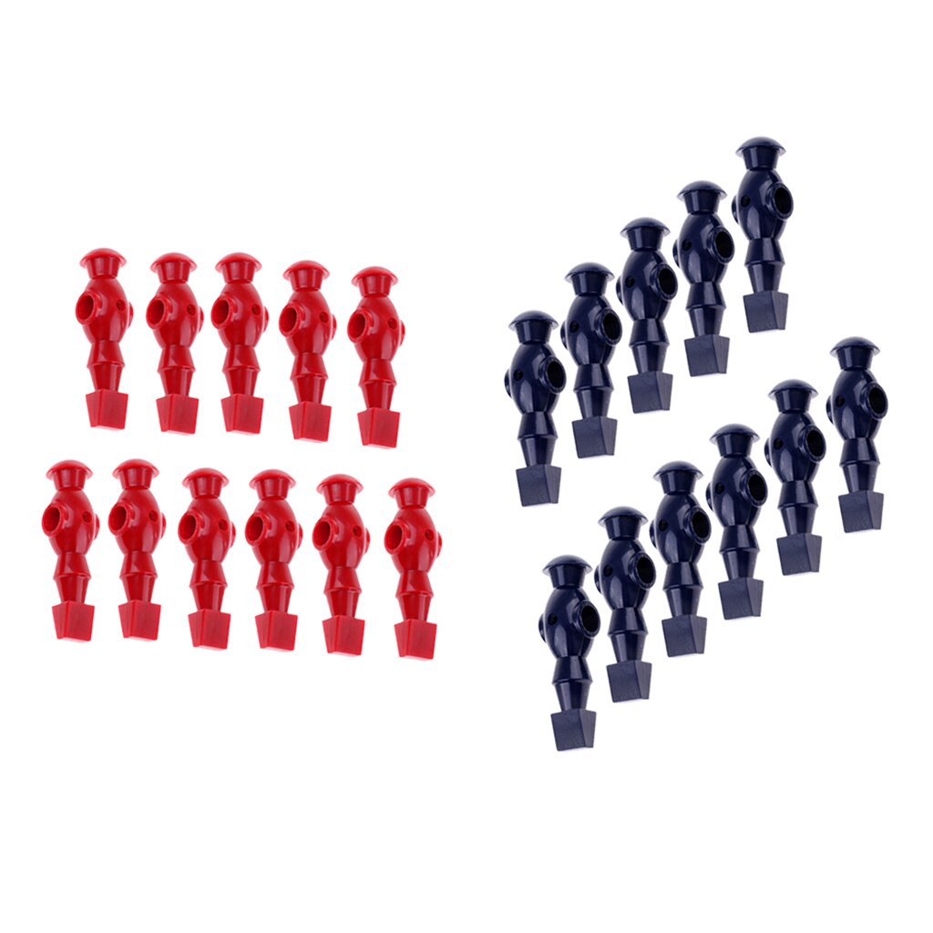 11 Pieces Table Soccer Player Foosball Table Men Player Man Guys for 1.2m Foosball Table Red Dark Blue