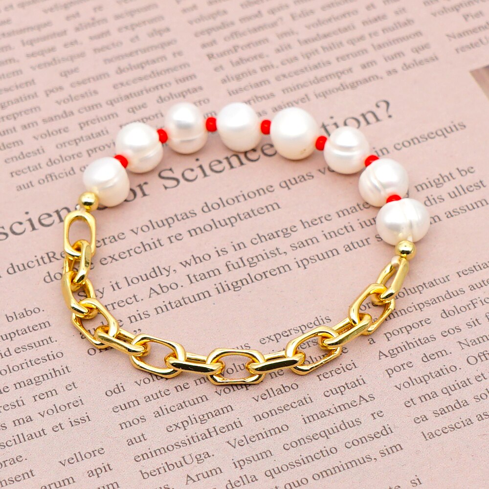 Go2 boho armbanden met echte parels, damesarmband, natuurlijke verse parelketting, boho zomersieraden, handgemaakte pulseras voor haar