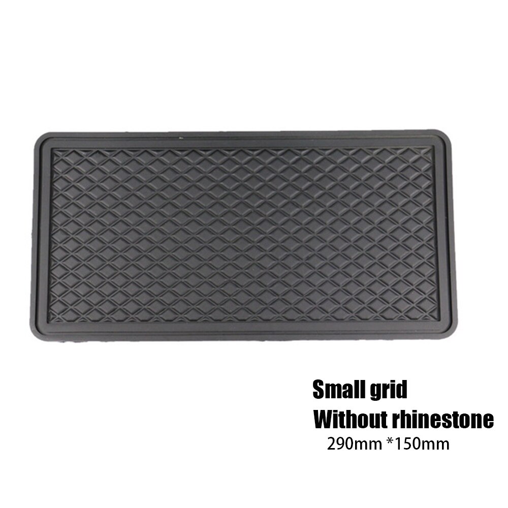2 stuks autodashboard, antislipmat, antislipmat, siliconen fixatiemat, wasbare siliconen gel, auto-binnenmat voor het vasthouden van mobiele telefoon, sleutels, zonnebril, munten, 142 x 83 mm