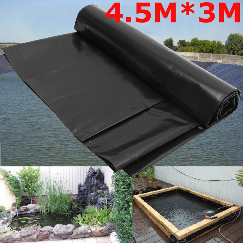0.2mm Waterdichte Liner film Fish Pond Liner Tuin Zwembaden Versterkte HDPE Zware Garantie Landschapsarchitectuur Zwembad Vijver 4.5X3 M