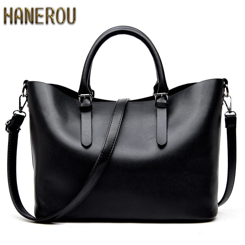 Bolso Mujer Negro Hobos Women Bag Ladies Brand Leather Handbags Spring Casual Tote Bag Big Shoulder Bags For Woman