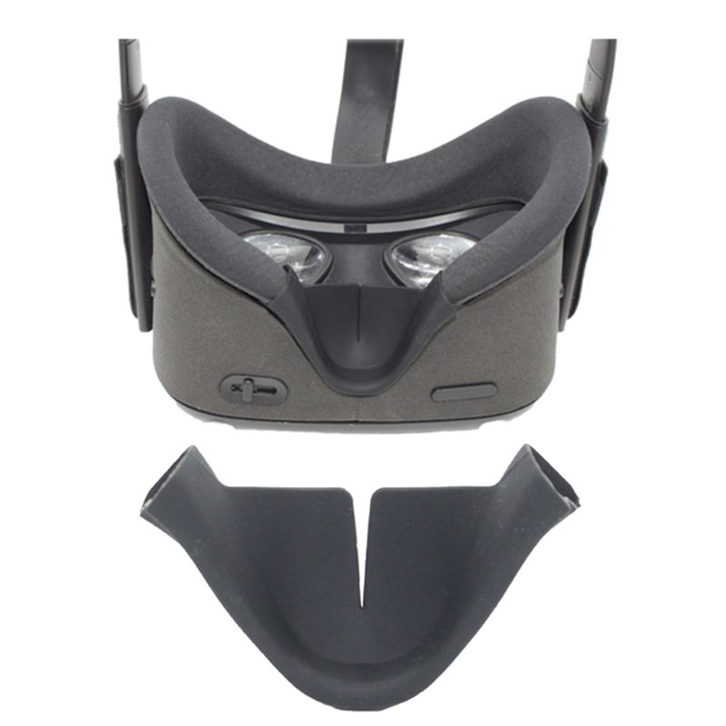 Almohadillas de silicona para nariz, funda de sombreado negra, cojín para máscara de ojos VR, soporte para auriculares, Kit de accesorios para Oculus Quest