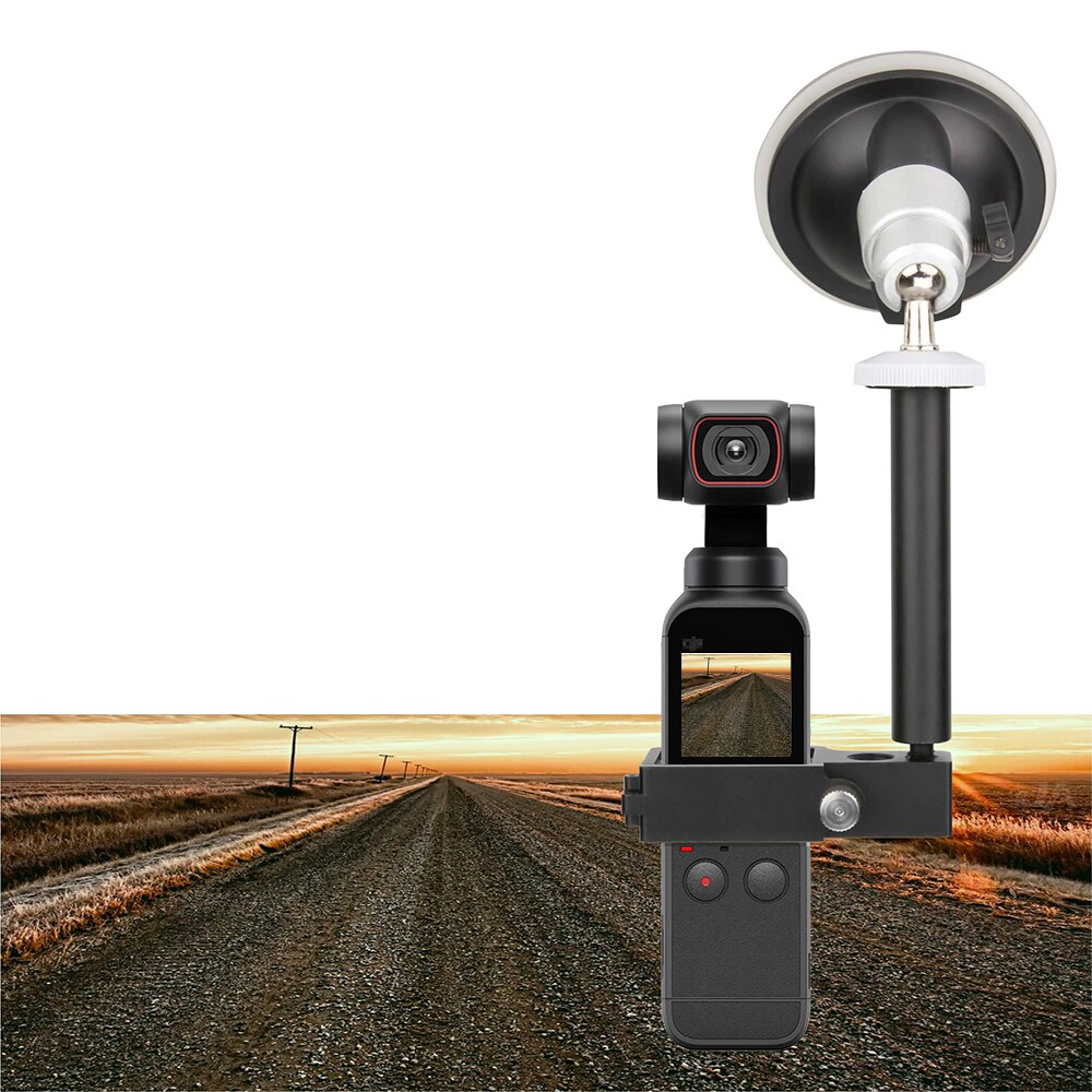 For DJI Pocket 2 Camera Stabilizer Handheld Gimbal Window Suction Cup Car Mount Bracket Vehicle Mounting Adapter Accessories