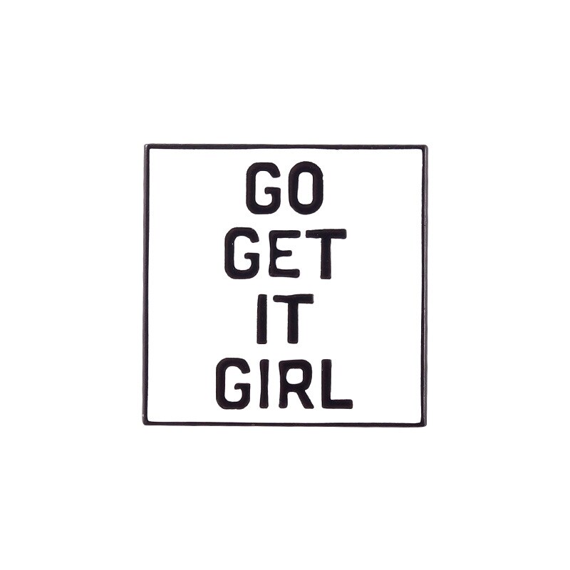 Mode Eenvoudige Brief Legering Emaille Broche Persoonlijkheid Unieke Meisje Droom Tekst Badge Creatieve Trendy Revers Rugzak Sieraden: WY2509