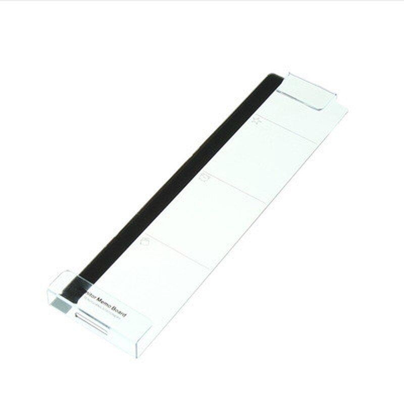 Acrylic Monitor Message Memo Board for Sticky Note Transparent Name Card Phone Holder Desktop Plastic Holder Stationery