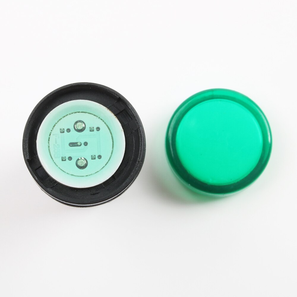 20pcs/lot LED indicator lamp dia 16mm AD16-16C LED signal light indicator AC220V DC12V 24V 36V Green