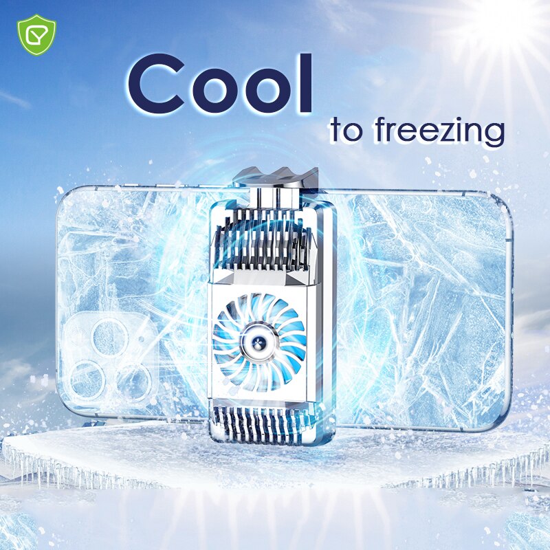 Semiconductor Freezer icing Phone Fan Radiator For iphone Samsung Xiaomi Turbo Hurricane Game Cooler Cell Phone Cool Heat Sink