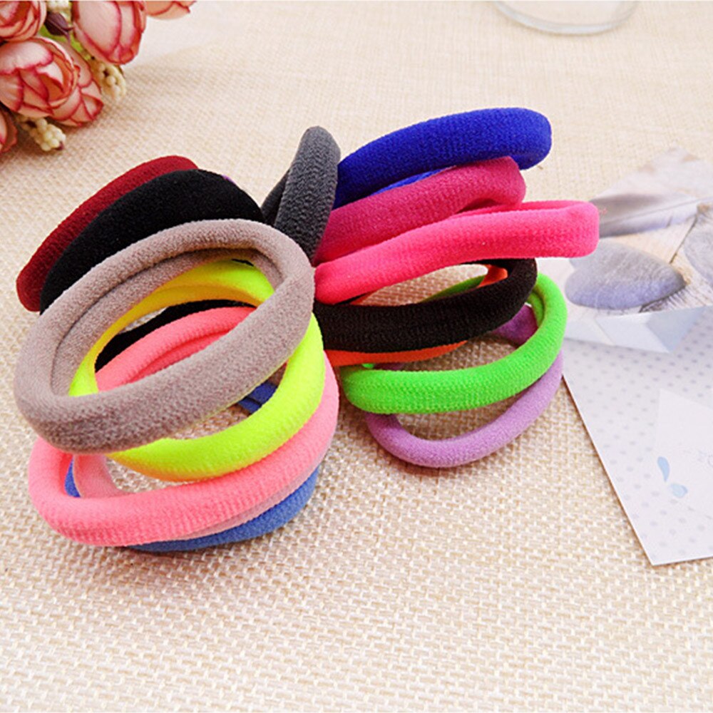 HAICAR 50 pcs laagste prijs Meisje Elastische Hair Ties Band Rope Paardenstaart Armband #4.9