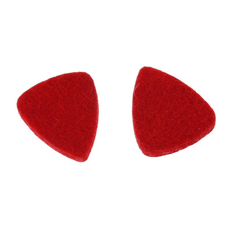 5 st mjuk hård ukulele ull filt gitarr plektrum röd färg med 4 strängad gitarr ukulele rosenträ bro set