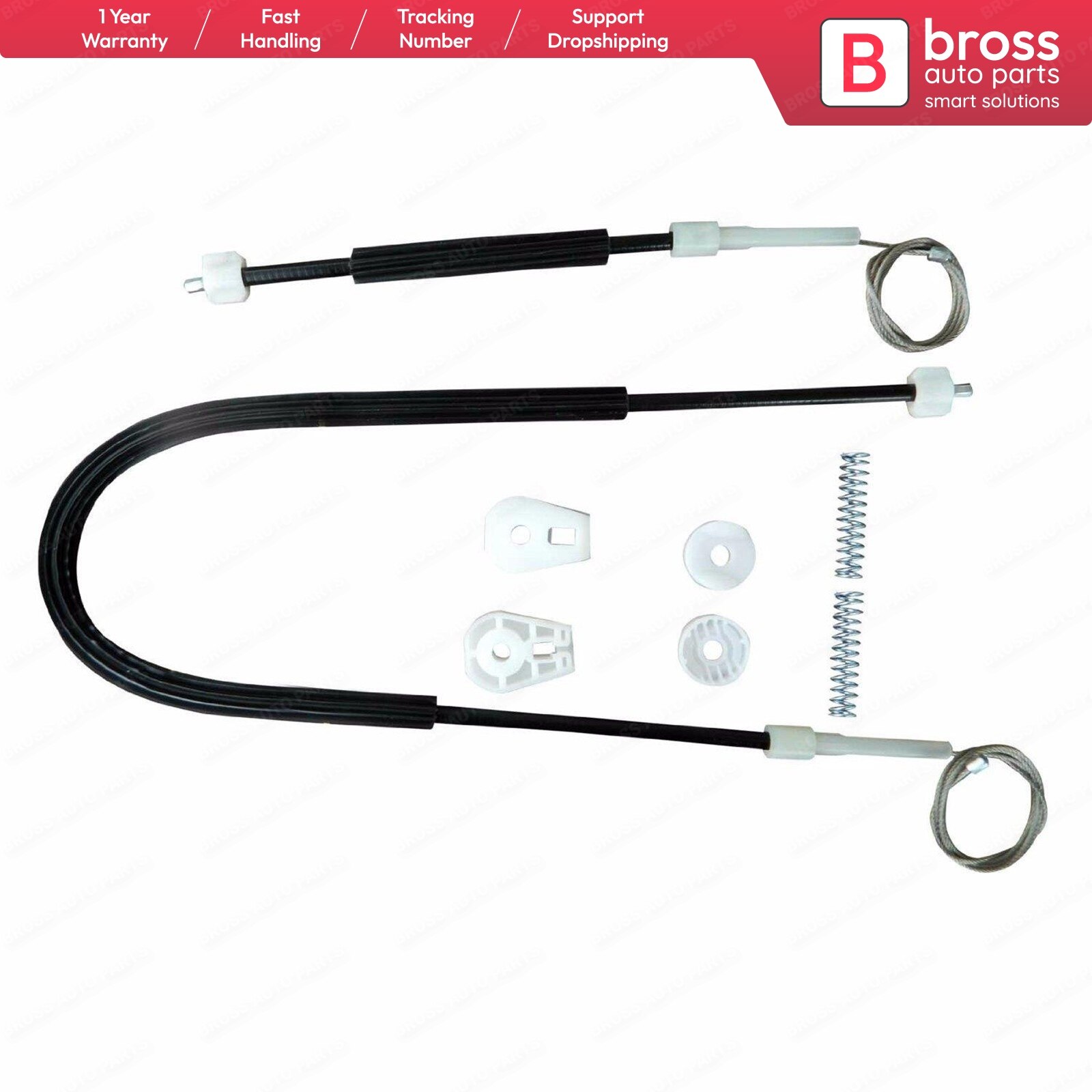 Bross Auto pièces bwr1219électrique lève-vitre Kit de réparation porte arrière gauche pour Peugeot 308 CC navire de turquie