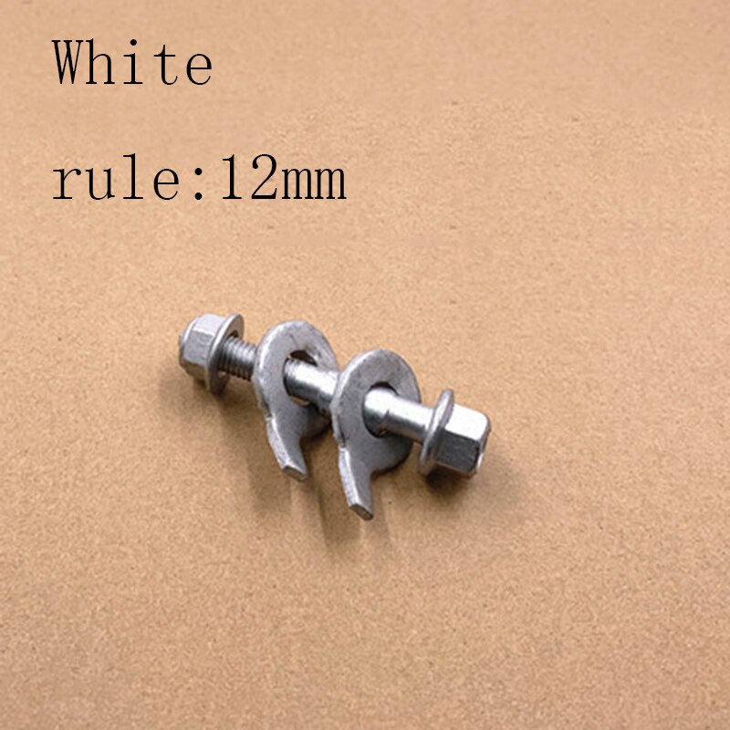 Auto repair parts Four wheel alignment eccentric screw Camber adjustment thread Tire eccentric screw for car: White12mm 1pc