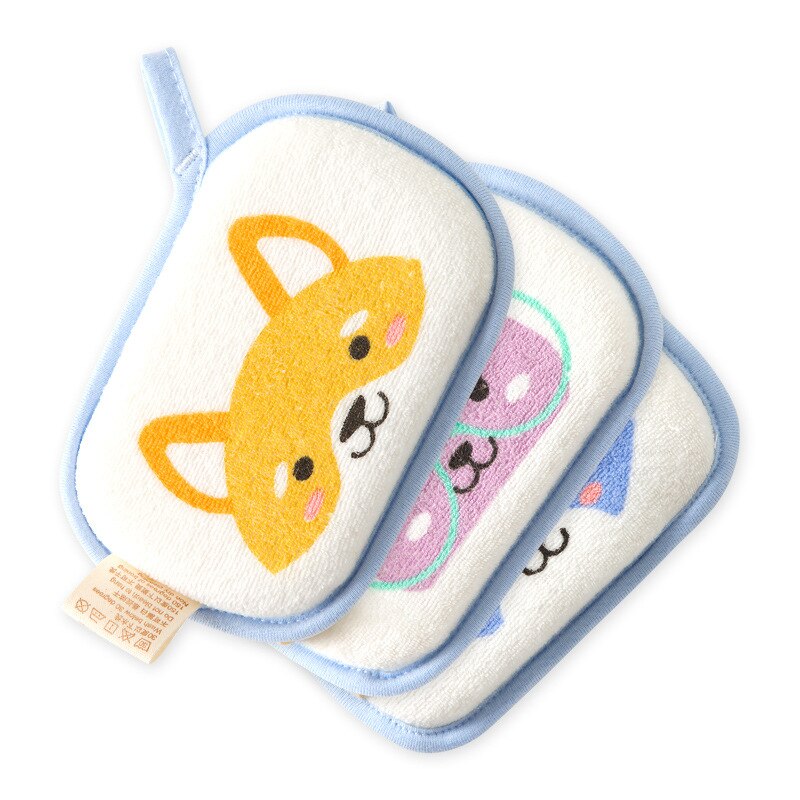 Imebaby Baby Shower Cotton Baby Bath Sponge Children's Bath Towel Bath Ball Cute Animal For Children