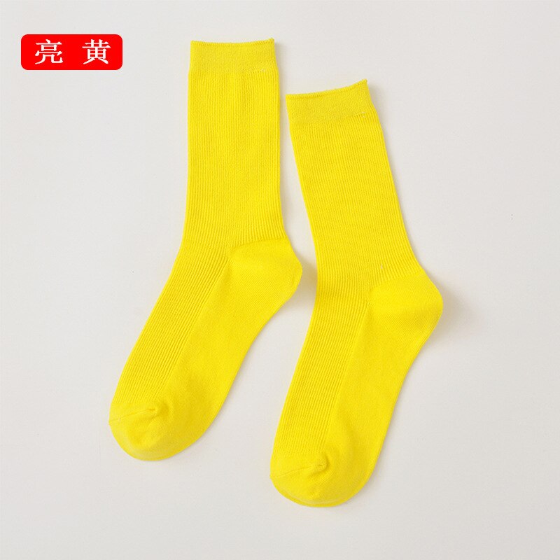 Men Women Retro solid color Harajuku Korean Cute Socks Sox: 11