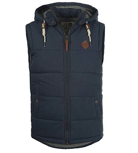 neue Männer Ärmellose Jacke Winter Ente Unten Weste Männlichen Dünne Weste Herren Winddicht Warme Weste: Blau / XL