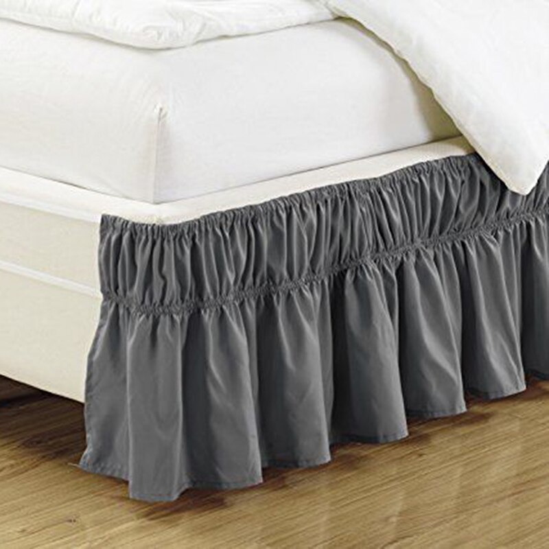 Solid elastisk seng nederdel hjem hotel soveværelse dekorationer leverer tekstilprodukter 6 farver