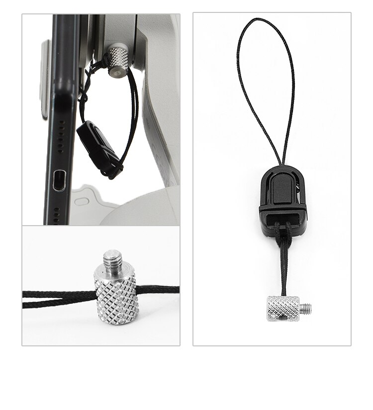DJI OM5 Clip per supporto per telefono esteso fibbia anti-smarrimento Kit di bilanciamento del bilanciamento del cinturino per DJI Osmo Mobile 5 3 OM4 SE accessori: Anti-lost Rope