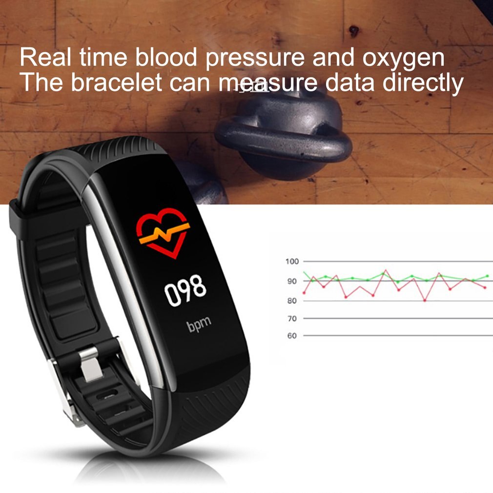 C6s smarte uhren, 0.96- zoll-sportarmbanduhren, herzfrequenzmessung, blutdruckmessung, schlafüberwachung, nachrichtenfunktion, fitness-smartwatch